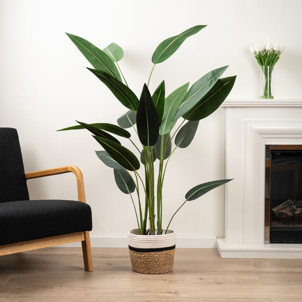 Artificial Bird of Paradise Tree in Black Plant Pot image 1 of 6