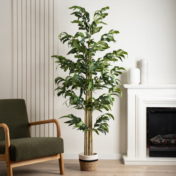 Artificial Bamboo Tree in Black Plant Pot image 1 of 6