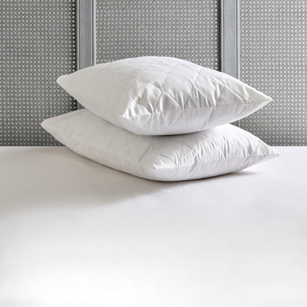 Soft and Snug Pillow Protection Pair White