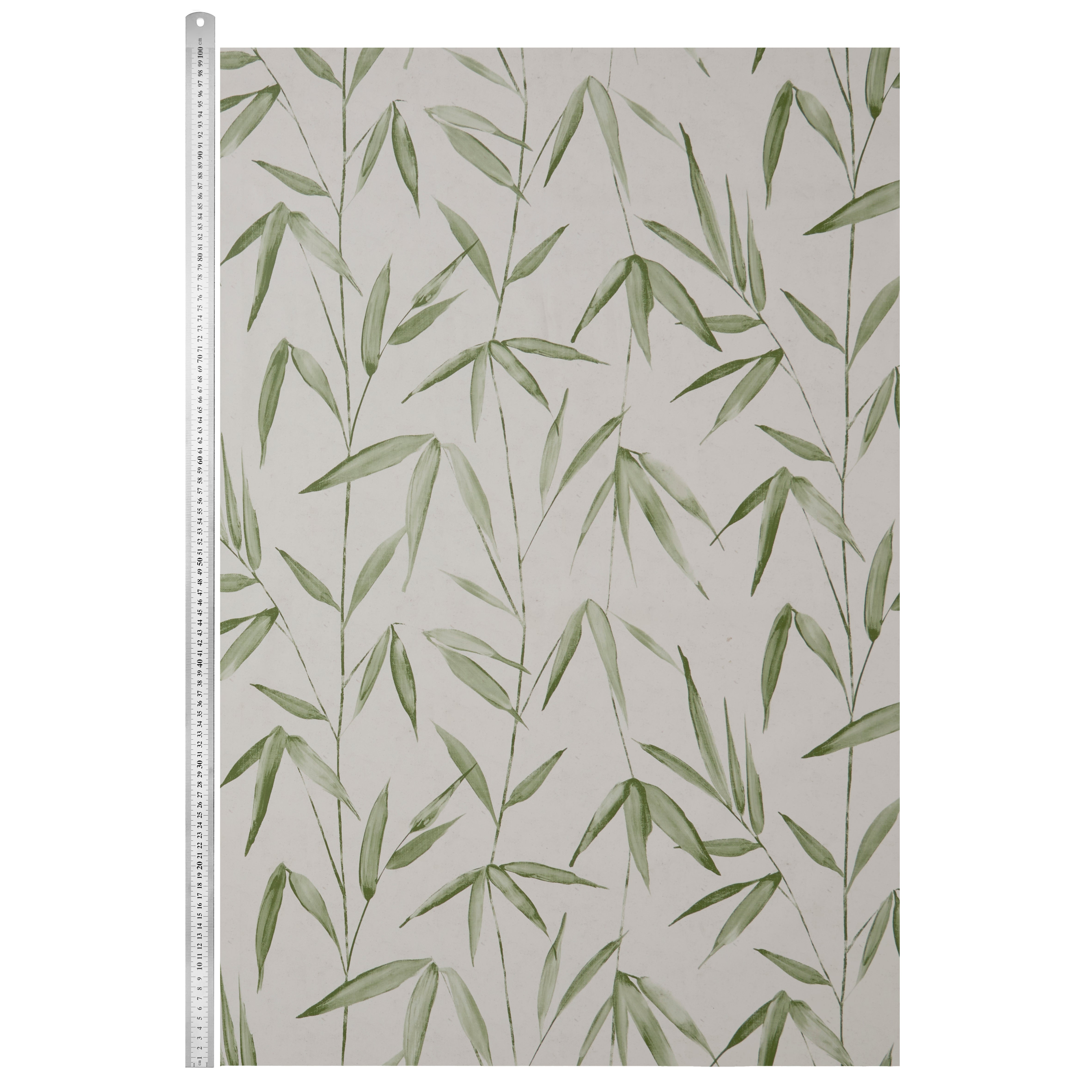 Bamboo Grass Green PVC | Dunelm