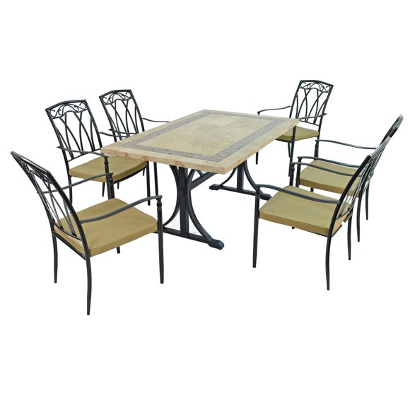 ascot 6 seater dining set