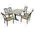Charleston 6 Seater Dining Set with Ascot Chairs MultiColoured