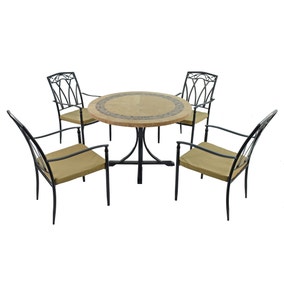 Vermont 4 Seater Dining Set with Ascot Chairs