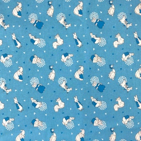 Peter Rabbit Blue Craft Cotton Fabric