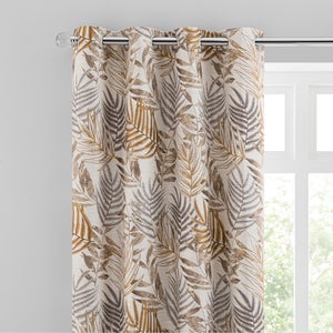 Leaf Jacquard Eyelet Curtains -blackout Thermal Available-