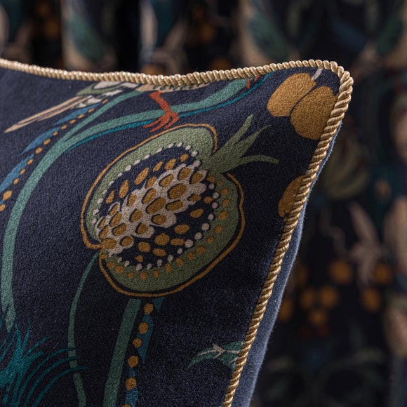 Havisham Navy Cushion Dunelm