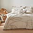 Tufted Leaf Sandstone 100% Organic Cotton Duvet Cover and Pillowcase Set  undefined