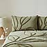 Tufted Leaf Olive 100% Organic Cotton Duvet Cover and Pillowcase Set  undefined