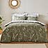 Sadie Leaves and Trees Green 100% Organic Cotton Reversible Duvet Cover and Pillowcase Set  undefined