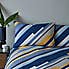 Elements Hannes Blue Geometric 100% Cotton Reversible Duvet Cover and Pillowcase Set  undefined