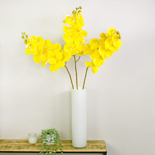 Artificial Yellow Real Touch Phalaenopsis Stems image 1 of 3