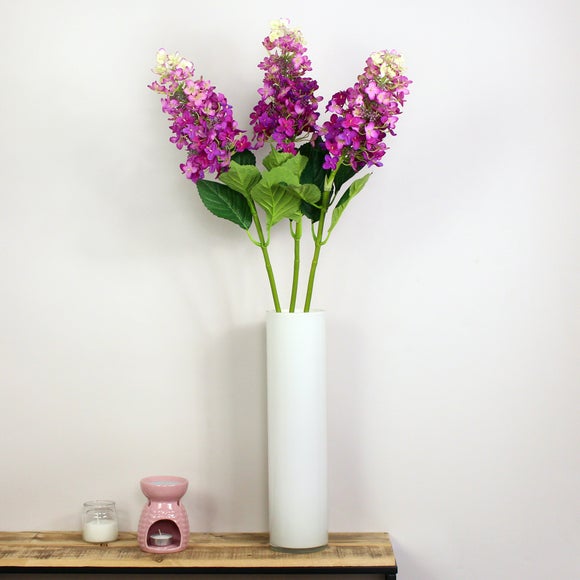 Click to view product details and reviews for Artificial Pink Mountain Hydrangea Stems.
