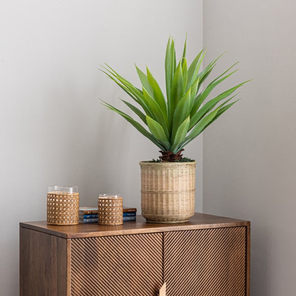 Artificial Dracaena In Bamboo Plant Pot