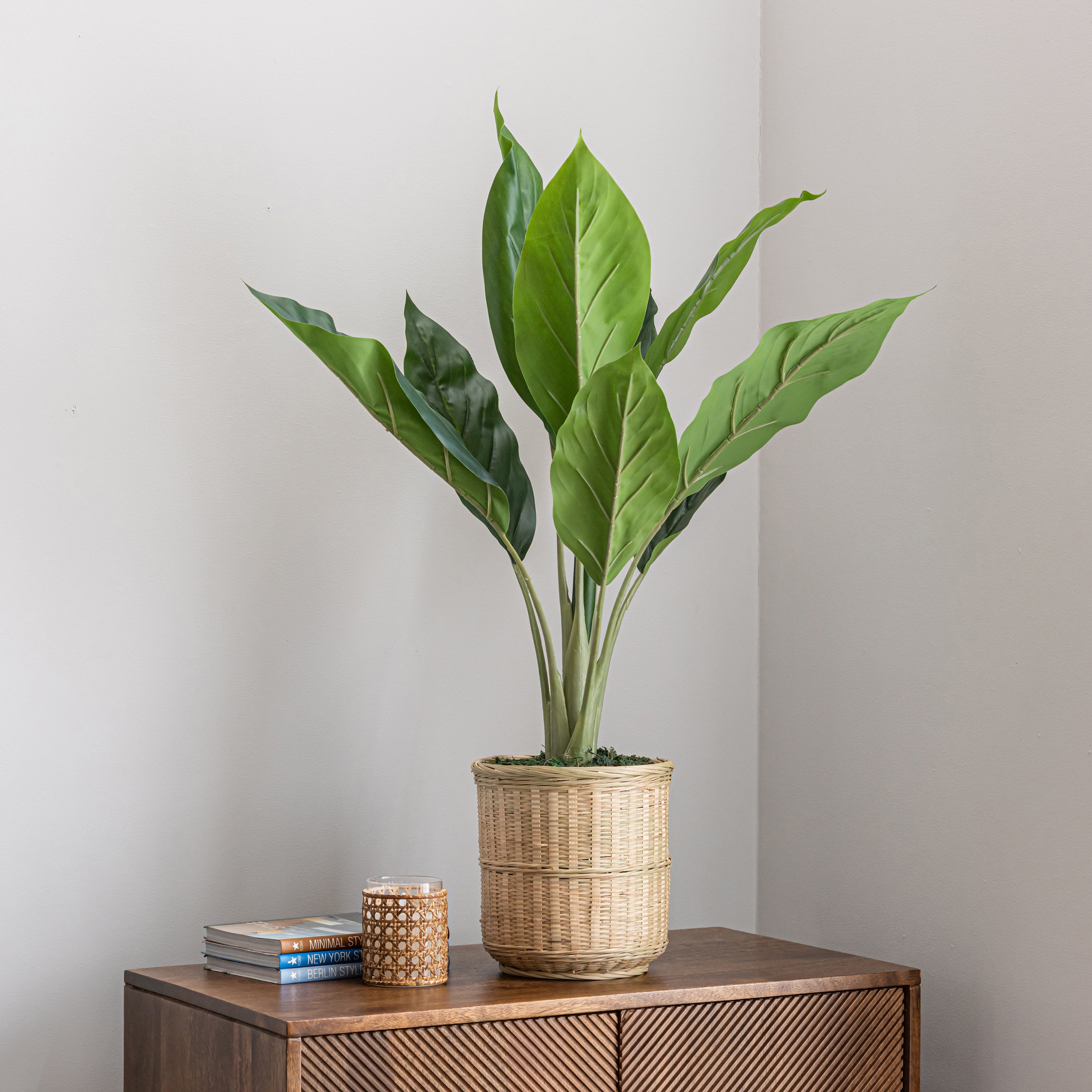 Artificial Banana Plant in Bamboo Plant Pot