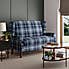 Oswald Compact 2 Seater Sofa Navy Oswald Wingback