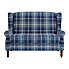Oswald Compact 2 Seater Sofa Navy Oswald Wingback
