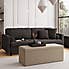 Oswald Faux Wool Ottoman Bench Natural