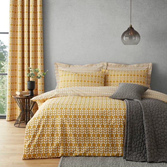 ochre duvet cover dunelm