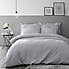 Romilly Wave Luxe Pinsonic Silver Duvet Cover and Pillowcase Set  undefined