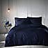 Romilly Wave Luxe Pinsonic Navy Duvet Cover and Pillowcase Set  undefined