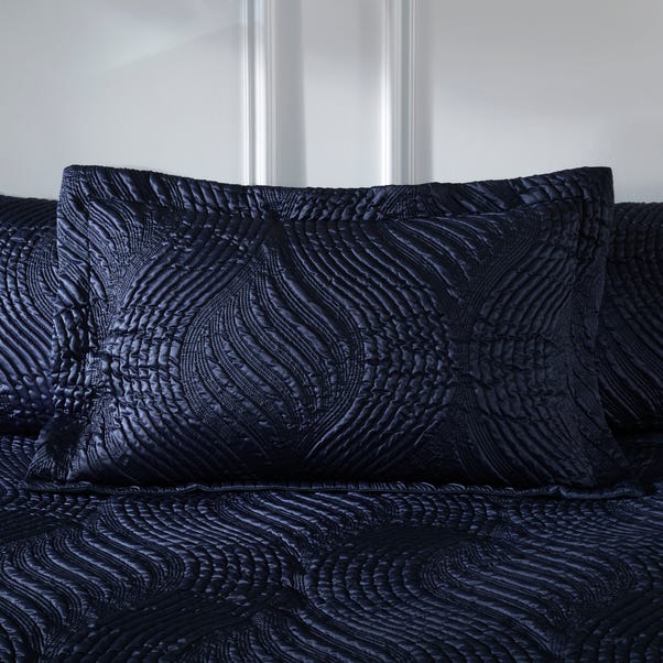 Romilly Pinsonic Navy Oxford Pillowcase  image 1 of 3