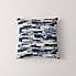 Abstract Blue Global Cushion Blue undefined