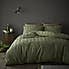 Arlo Olive 100% Cotton Duvet Cover and Pillowcase Set  undefined