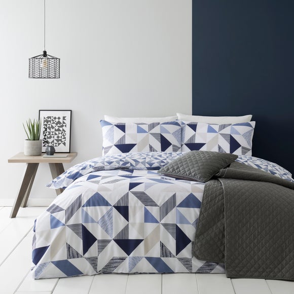 dunelm blue and white bedding