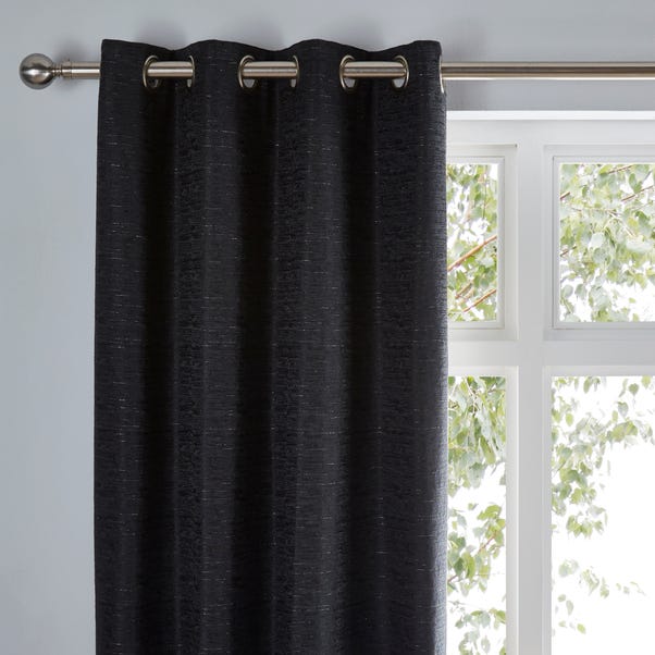 Molly Black Eyelet Curtains  undefined