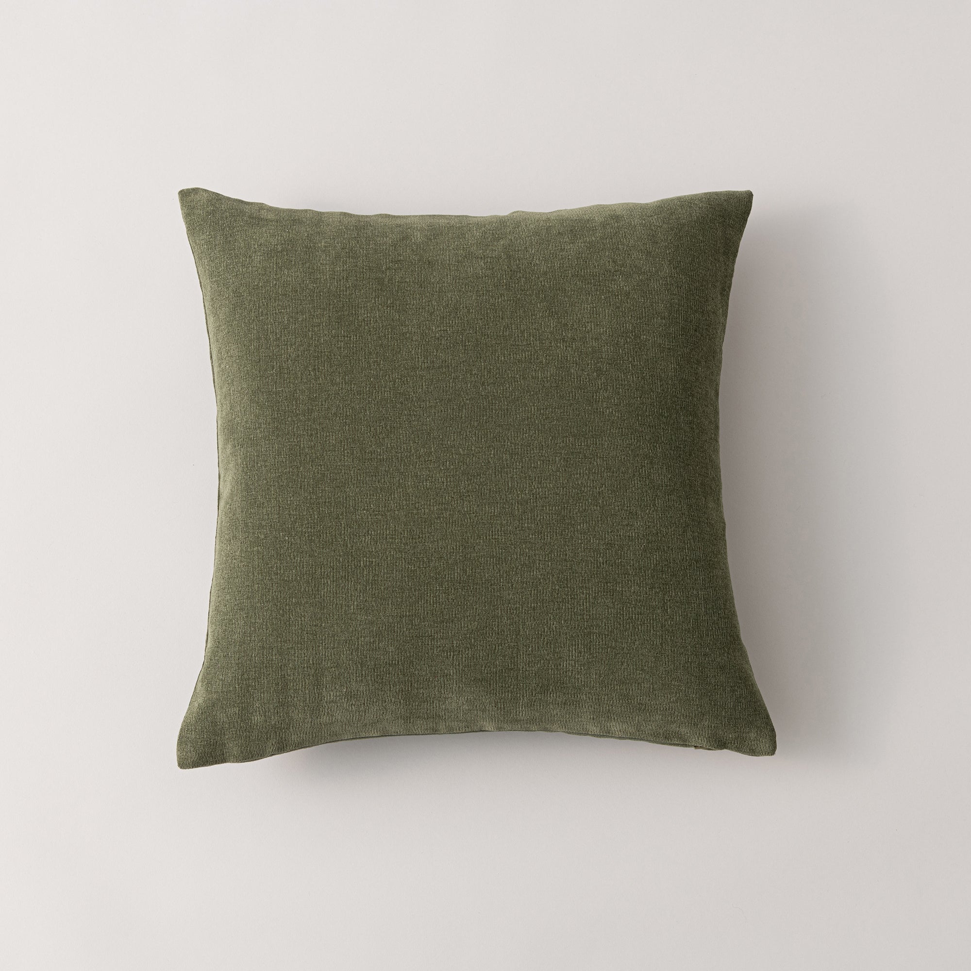 Velour Cushion Olive Green