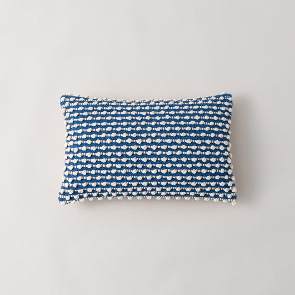 blue rectangle cushion