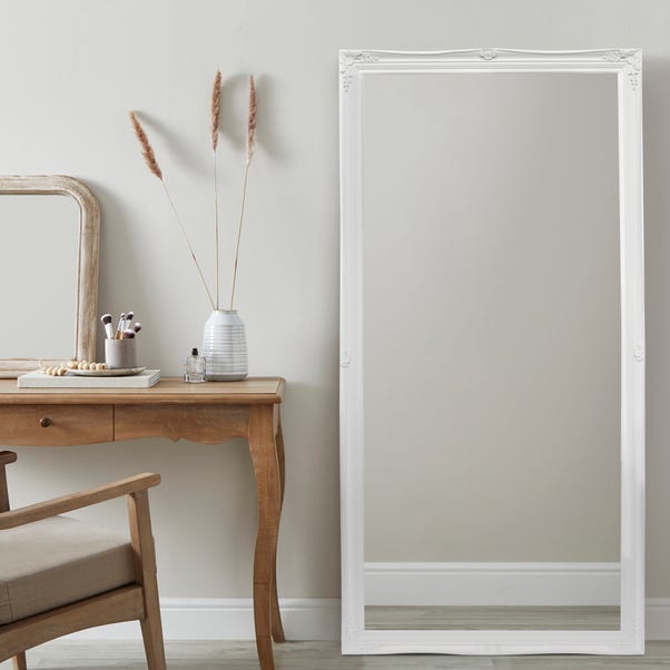 Swept Large White Leaner Mirror Dunelm Swept Large White Leaner Mirror Dunelm, Oversized White Leaner Mirror