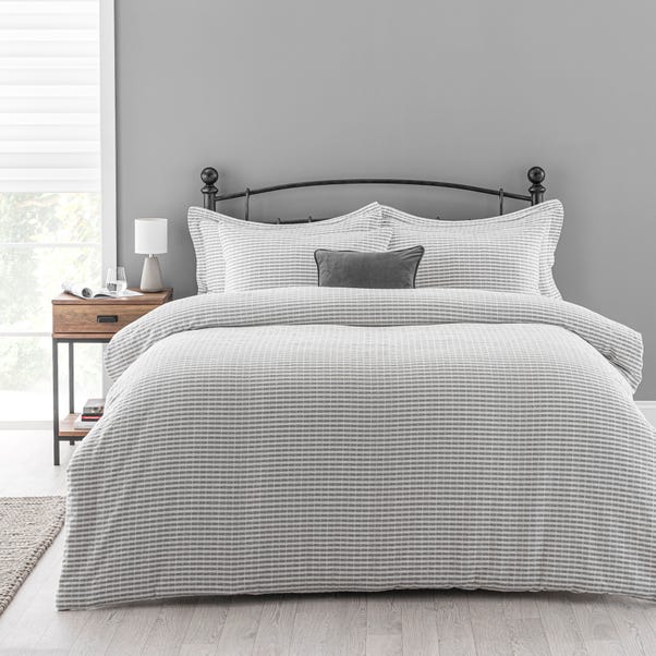 Carson Grey 100 Cotton Duvet Cover And, Grey Twin Bed Covers