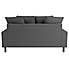 Beatrice Scatter Back Fabric 2 Seater Sofa Charcoal