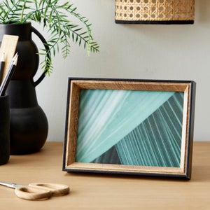 Fulton Natural And Black Photo Frame