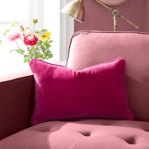 Clara Cotton Velvet Rectangle Cushion