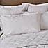 Dorma Purity Kempley Jacquard White Duvet Cover and Pillowcase Set  undefined