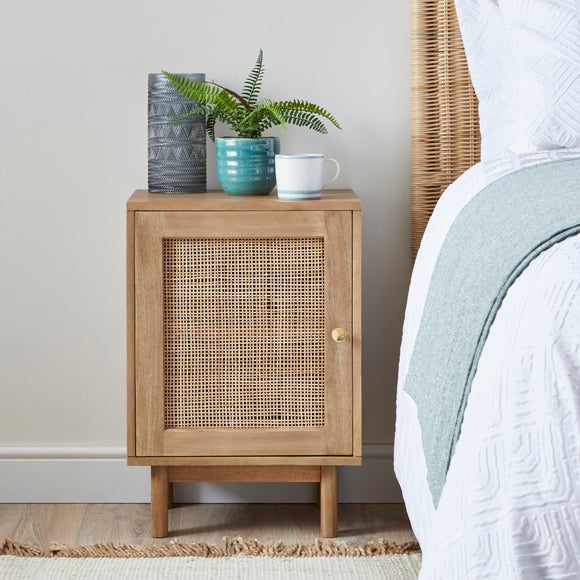 dunelm rattan bedside table