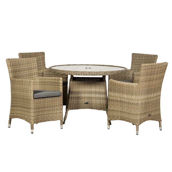 Wentworth 4 Seater Round Carver Dining Set image 1 of 7