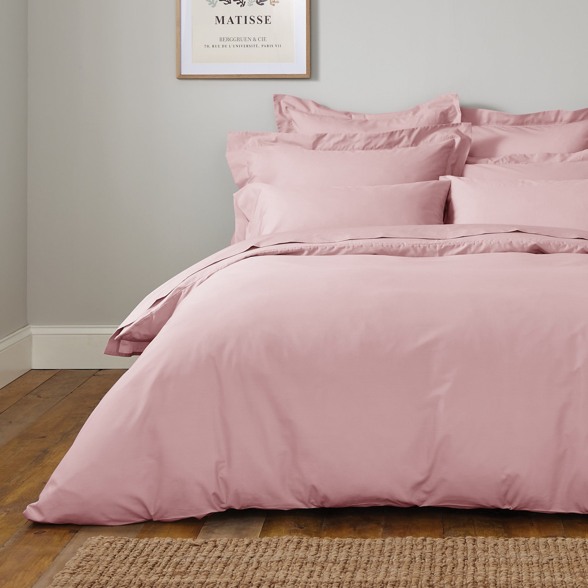 Image of Fogarty Cooling Cotton Blush Duvet Cover Pink