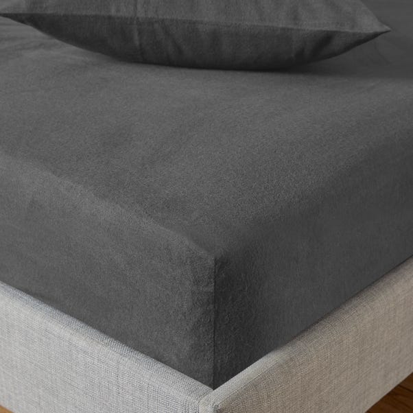 Soft & Cosy Luxury Brushed Cotton Fitted Sheet Dove (Grey) undefined