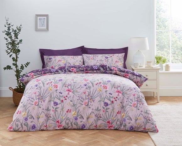 cotton purple duvet cover