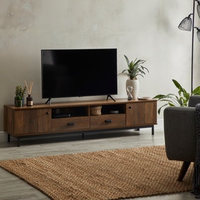 Fulton Pine Extra Wide TV Unit for TVs up to 80"
