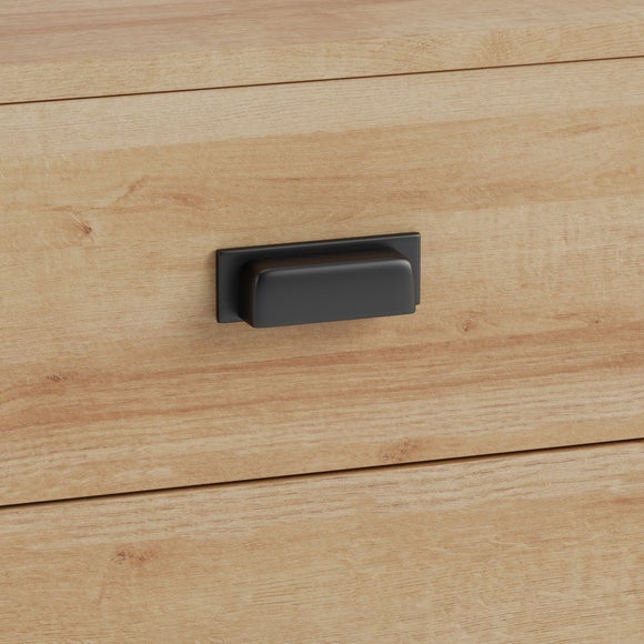 Fulton Slim Oak Effect Bedside Table Dunelm