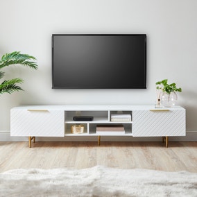 Maurice Extra Wide White TV Unit