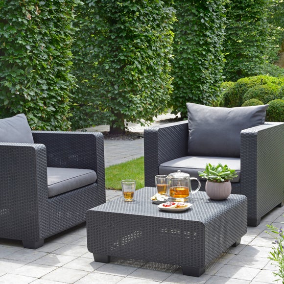 2 seater discount rattan balcony set