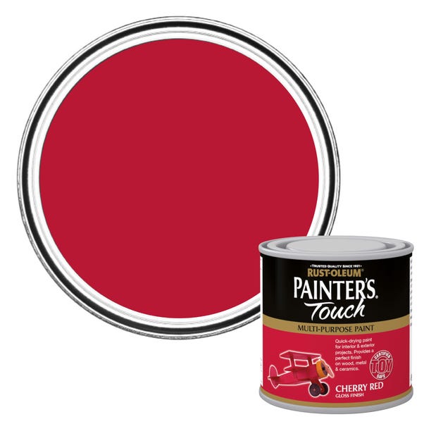 Rust-Oleum Cherry Red Gloss Painter's Touch Toy Safe Paint 250ml image 1 of 8