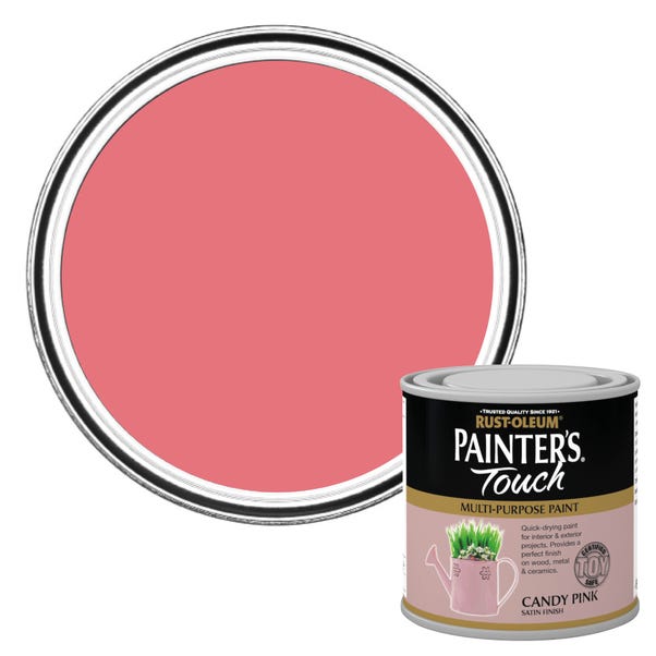 Rust-Oleum Candy Pink Gloss Painter's Touch Toy Safe Paint 250ml
