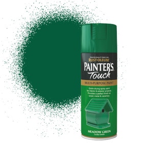 Rust-Oleum Meadow Green Gloss Painter's Touch Spray Paint 400ml