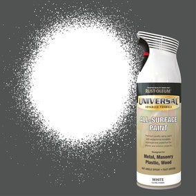 Rust-Oleum White Gloss Universal All-Surface Spray Paint 400ml